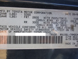 1989 TOYOTA TRUCK DLX BLUE XTRA 2.4L MT 4WD Z16455